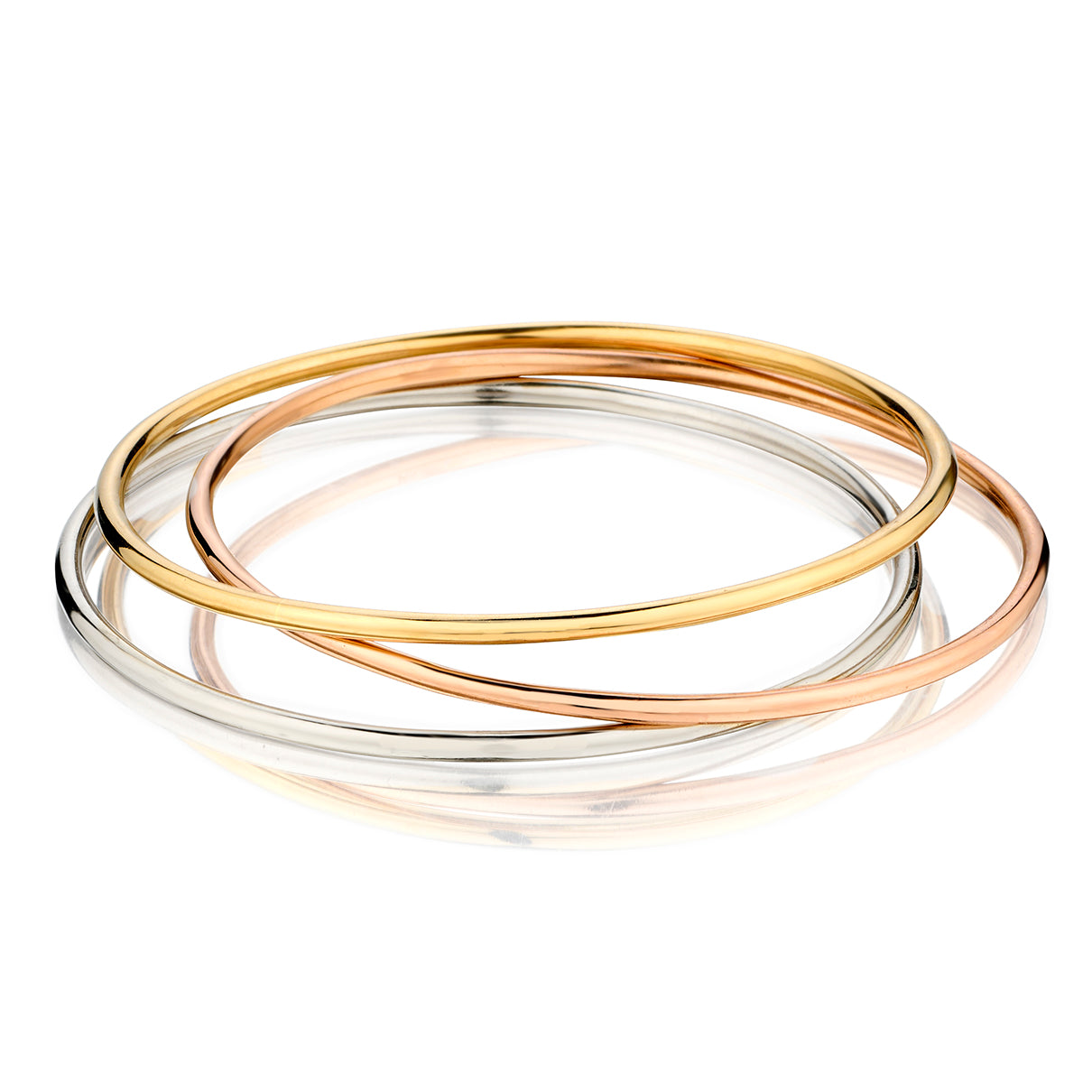 14kt Tri Colour Bangles.