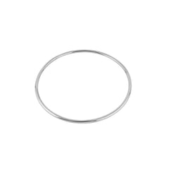 14KT WHITE GOLD WHITE GOLD CLASSIC STYLE BANGLE.