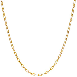 18kt Yellow Gold Open Link Chain. 26'. Weight: 16.84 Grams