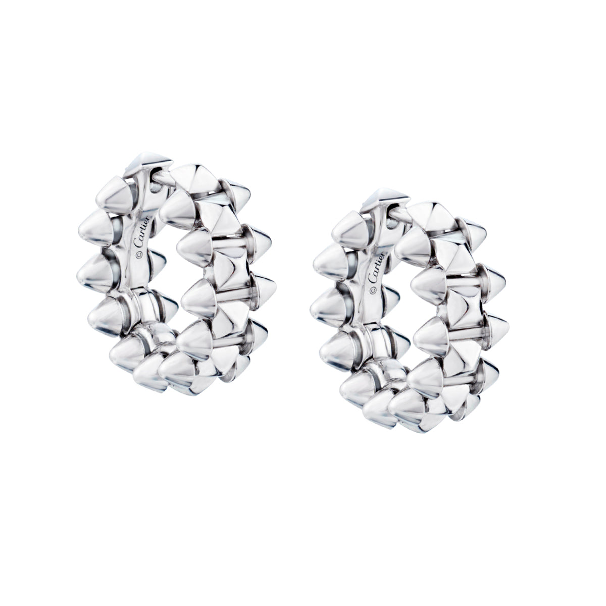 Clash de Cartier Earrings. Mini Model. 18kt White Gold