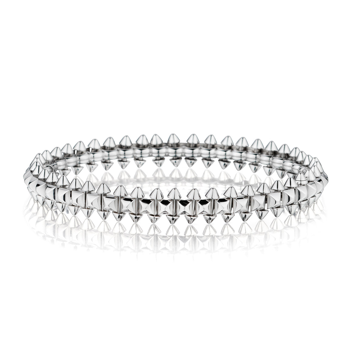 Clash de Cartier Bangle in 18kt White Gold. Medium. Size 16
