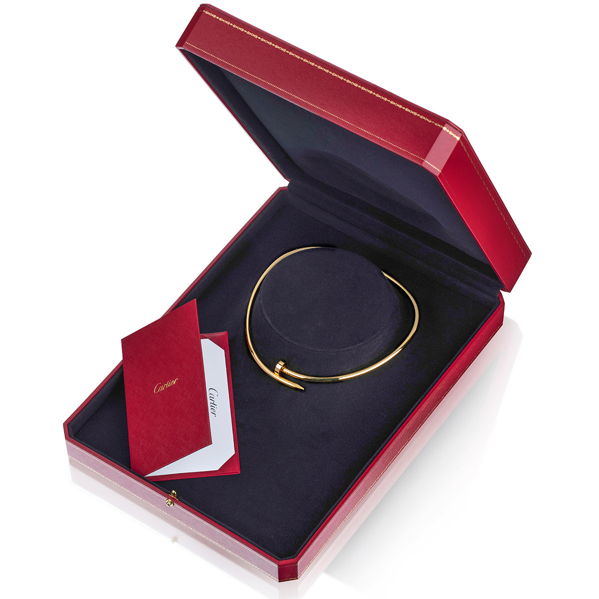 Cartier Just un Clou Torque Necklace. Classic Model. 18kt Yellow Gold. B& P