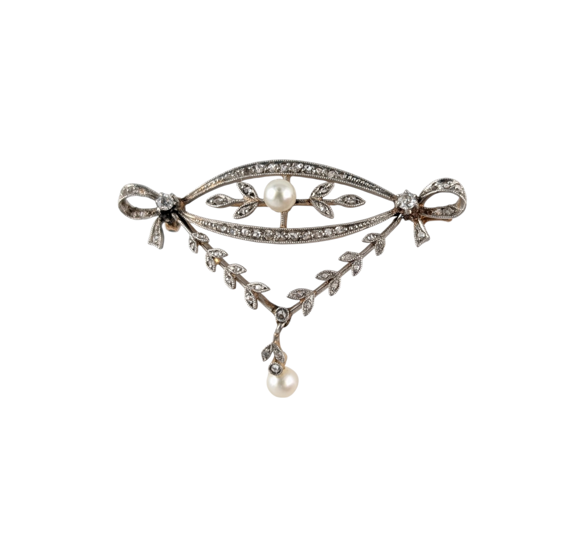 14KT YELLOW GOLD EDWARDIAN ERA BROOCH.