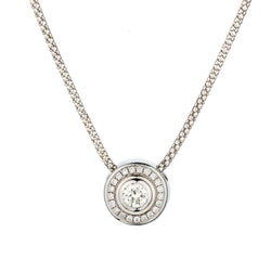 18kt White Gold Diamond Pendant. 0.65ct Tw