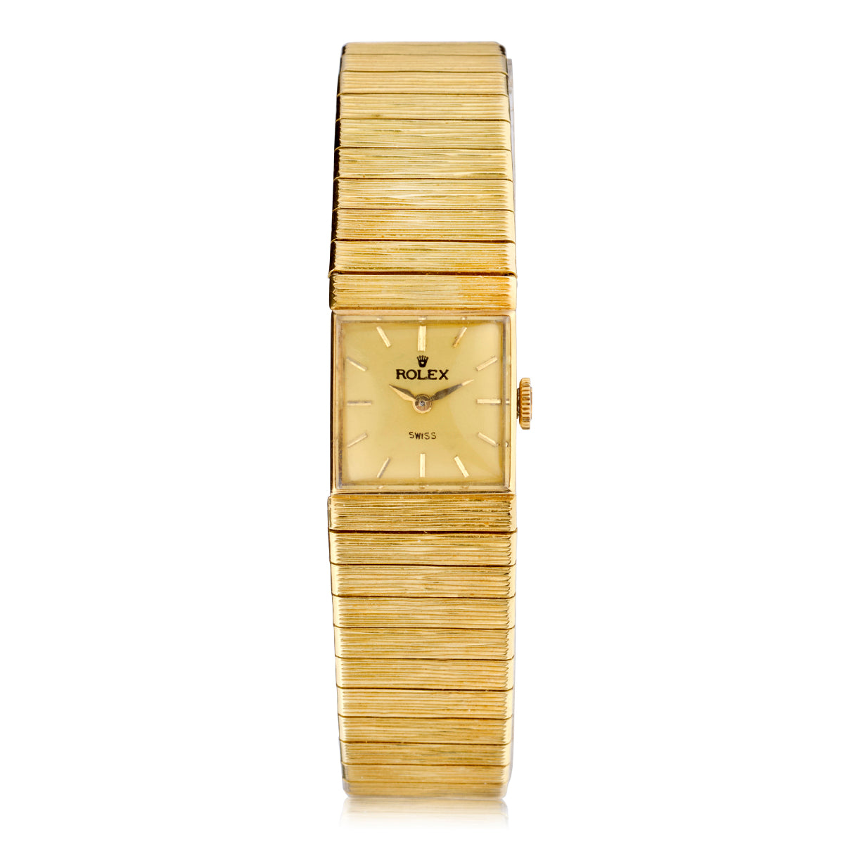 Ladies Vintage Rolex Wristwatch in 18kt Yellow Gold. Circa 1950