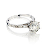 Ladies 14kt White Gold Diamond Ring. 2.02 (GIA ) - view 2