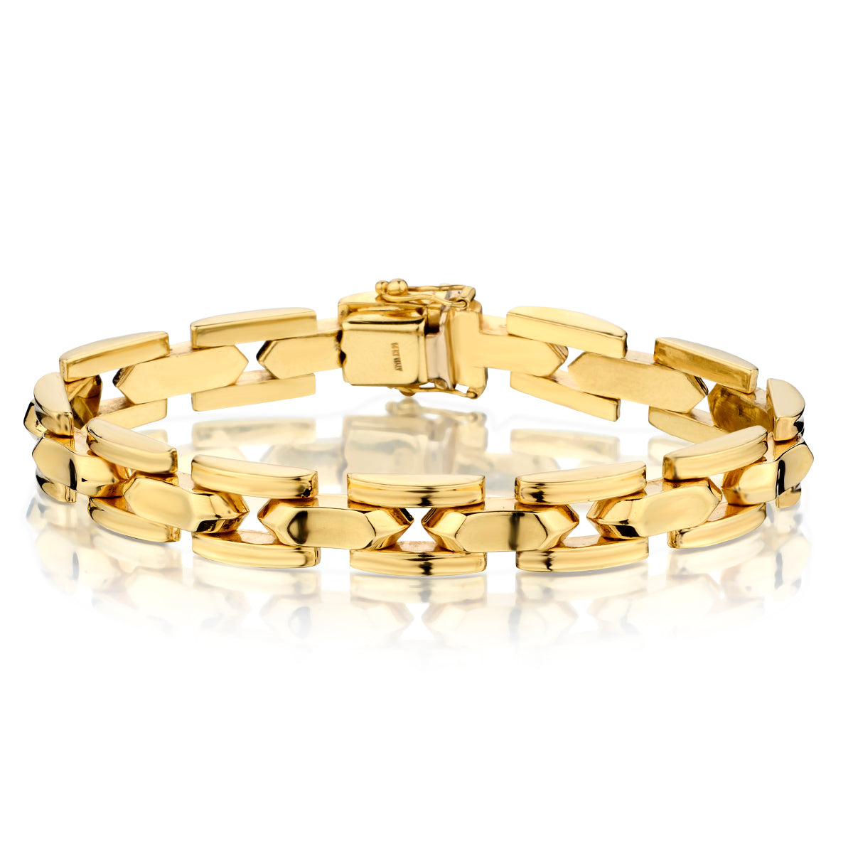 14kt Yellow Gold Bracelet. Weight: 20 grams