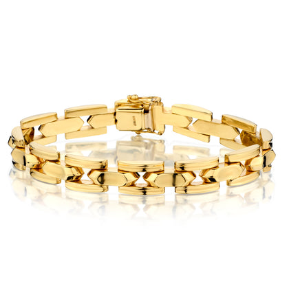 14kt Yellow Gold Bracelet. Weight: 20 grams