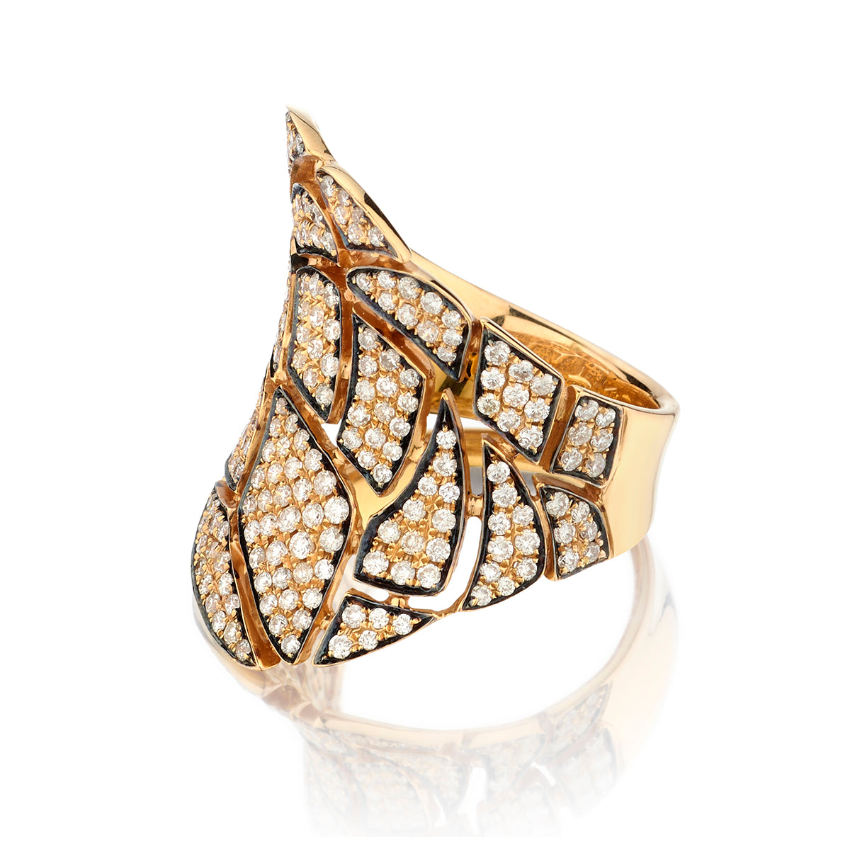 18kt Rose Gold Diamond Ring. 1.53ct Tw