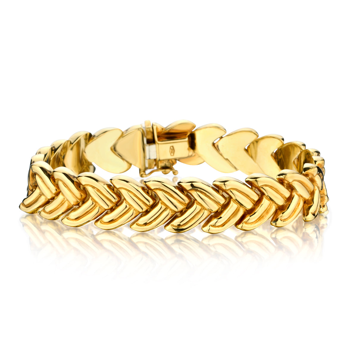 18kt Yellow Gold Bracelet. Weight: 22.71 gram