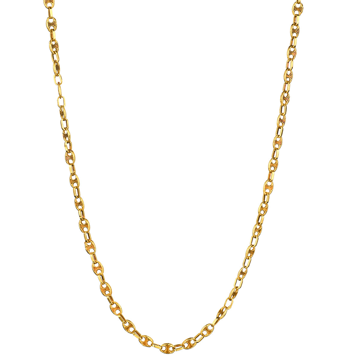 18kt Yellow Gold "Gucci Design" Chain. Weight: 33 grams.