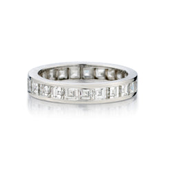 Tiffany & Co Platinum Diamond Eternity Square Cut Band. 2.00ct Tw