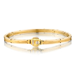 Chimento 18kt Yellow Gold Solid Bracelet. Weight: 35 grams. 8" (L).