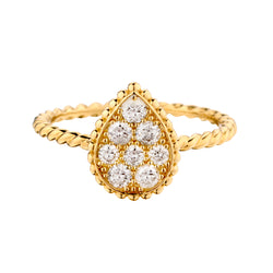 14kt Yellow Gold Pear Shape Diamond Ring.  0.40ct Tw