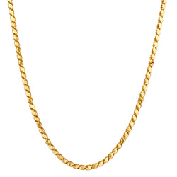 18kt Yellow Gold Chain. Weight :19.35 grams.