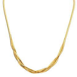 18kt Yellow Gold Choker Chain Necklace. Weight: 24.4 Grams
