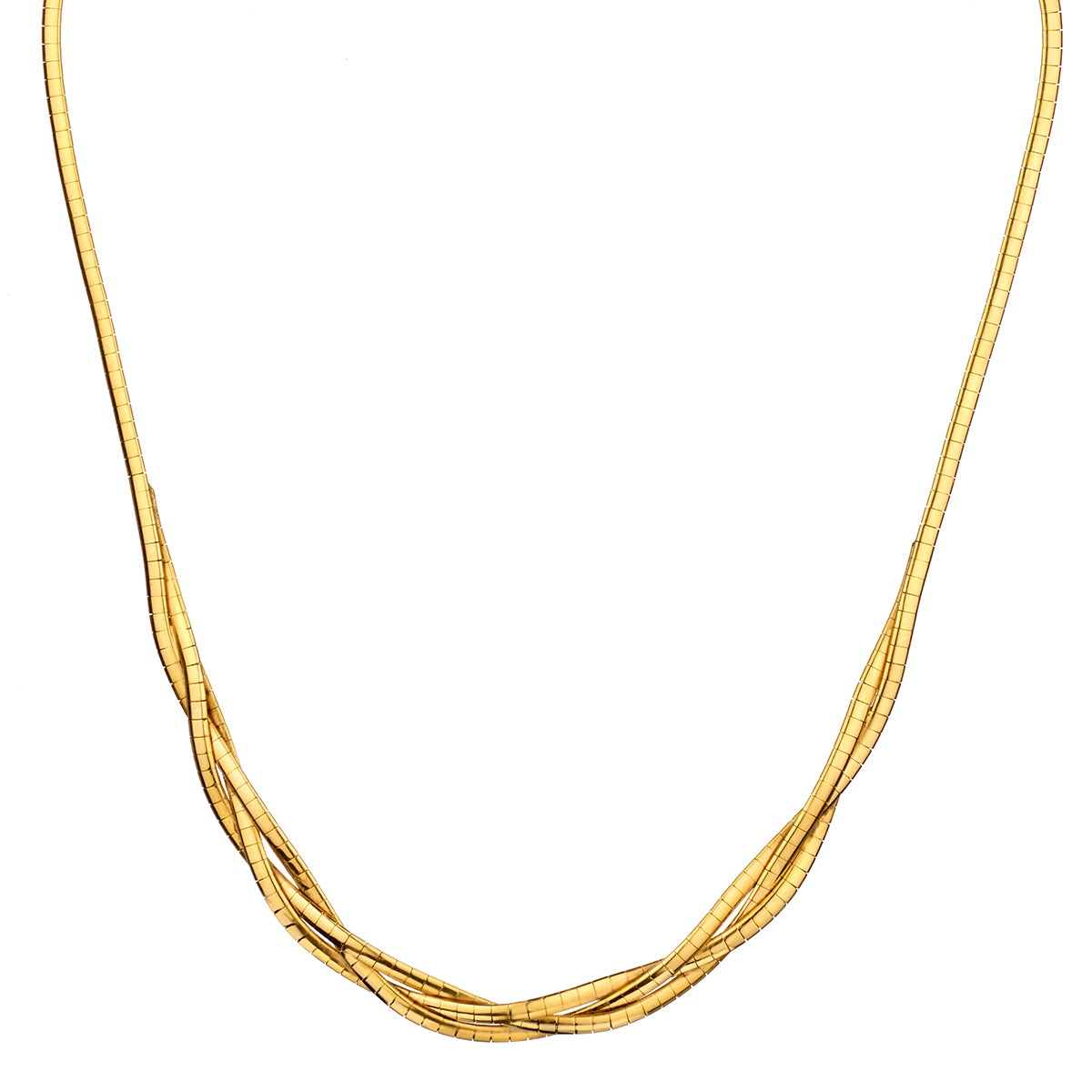 18kt Yellow Gold Choker Chain Necklace. Weight: 24.4 Grams