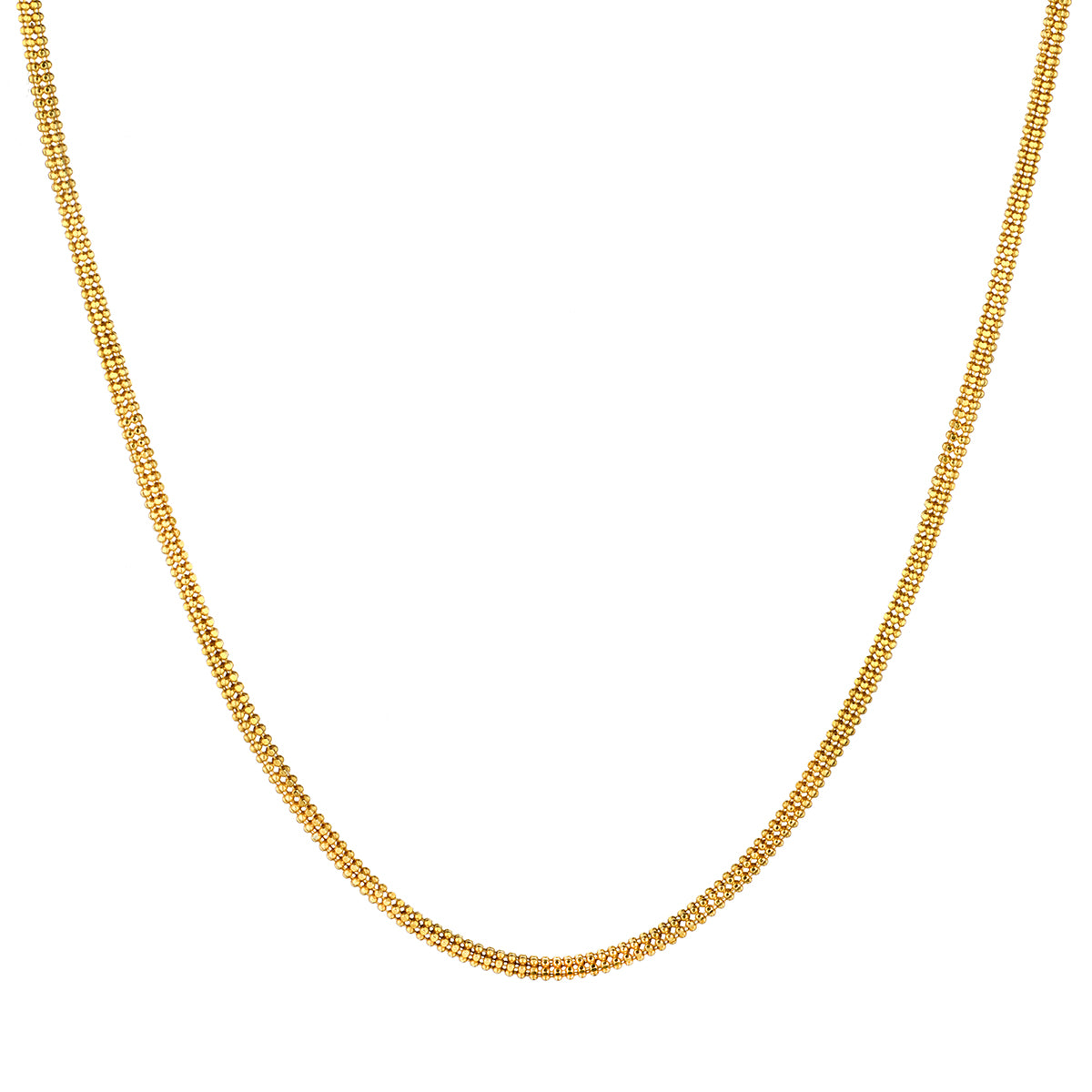 Unisex 14kt Yellow Gold Chain. Made in Italy.Weight: 8.66 grams