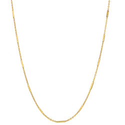 24kt Yellow Gold Chain. Weight: 15.27 Grams. 25"(L).