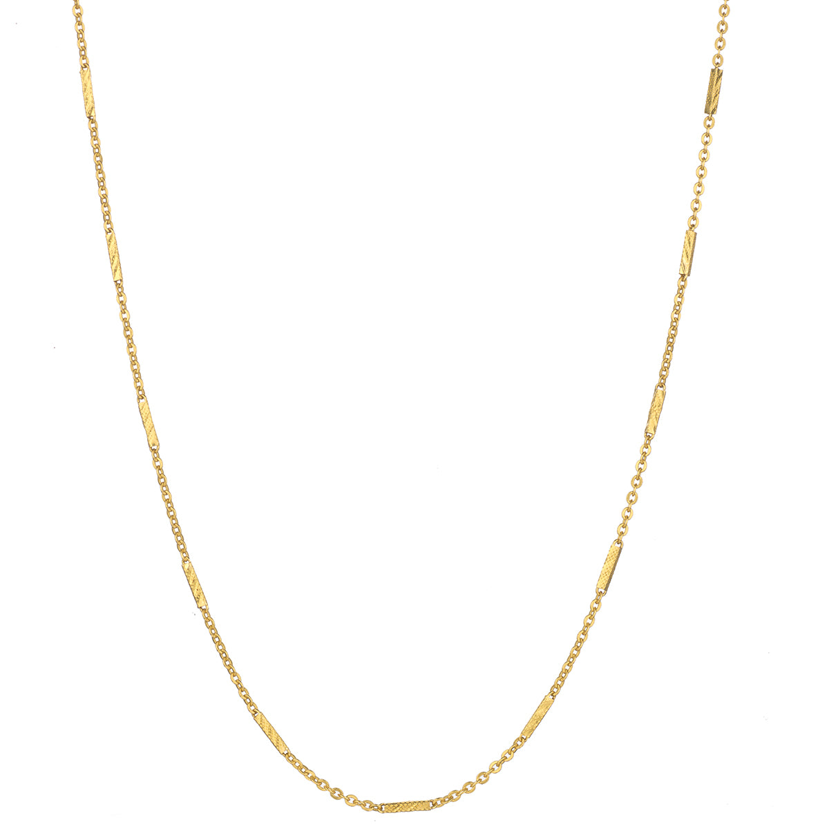 24kt Yellow Gold Chain. Weight: 15.27 Grams. 25"(L).