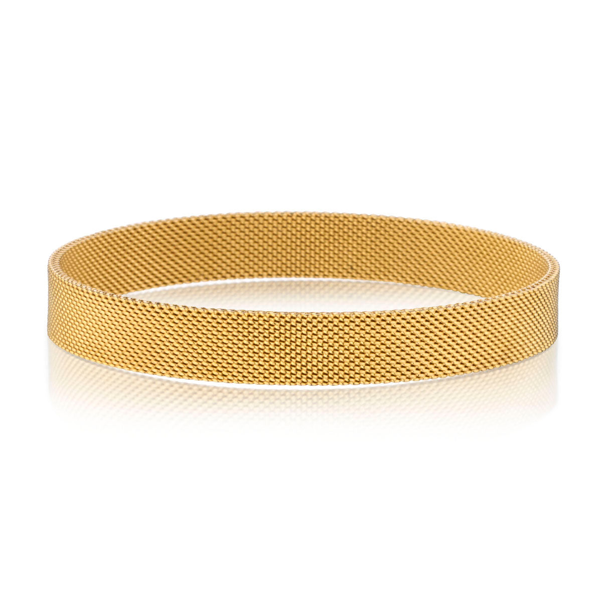 Tiffany & Co 18kt Yellow Gold Somerset Mesh Bangle. Weight: 27.67 Grams.