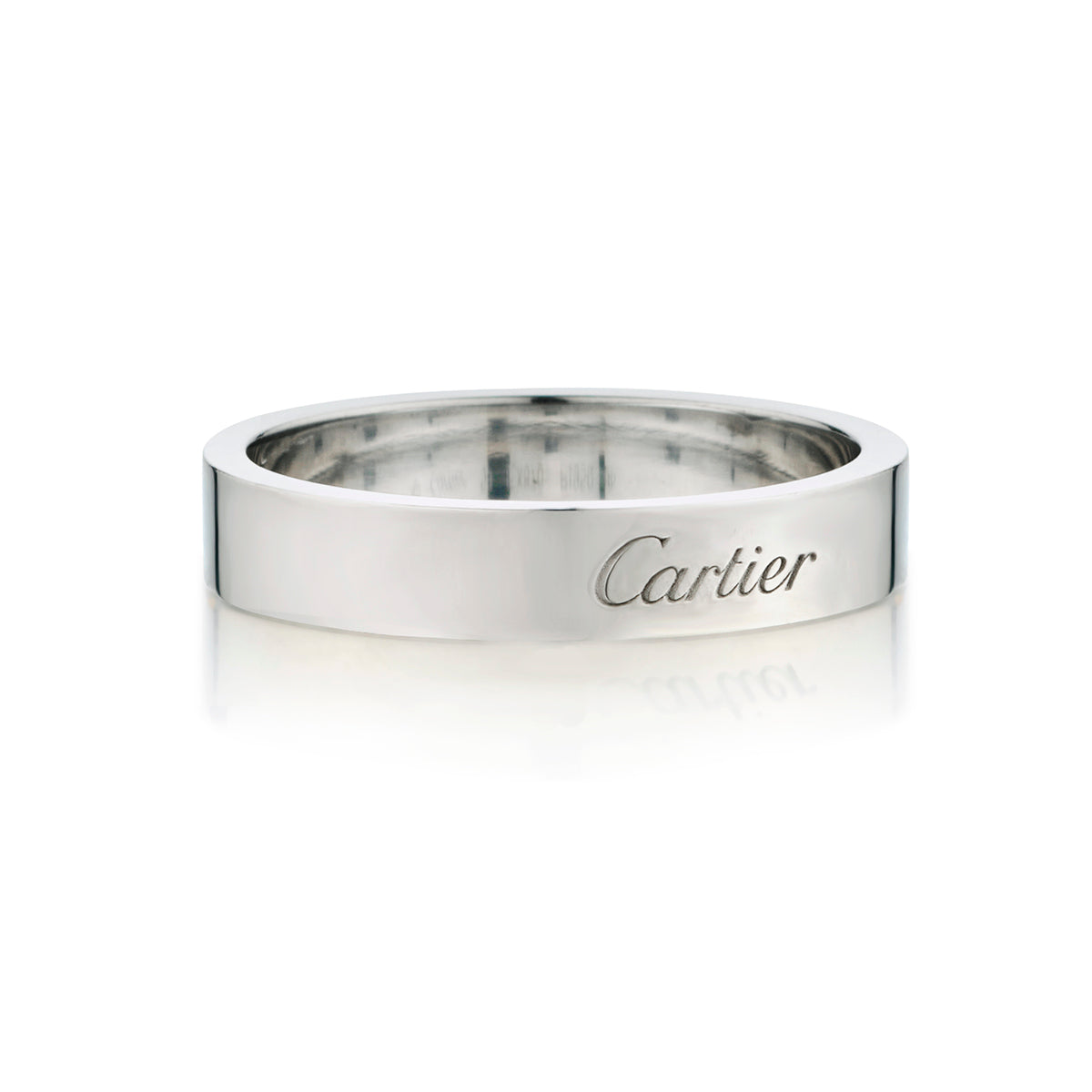 Cartier Platinum Band. Size 58.(8-1/2)