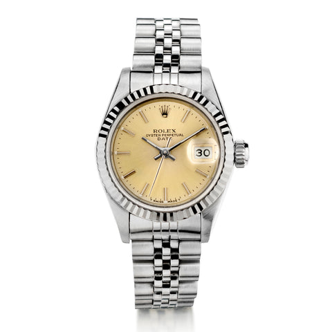Rolex Ladies Stainless Steel Datejust. White Grape Dial.Ref: 6917