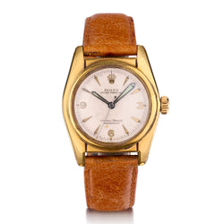 Vintage Rolex Bubbleback Gold Filled Barrel Shaped Top Watch. Ref: 2940