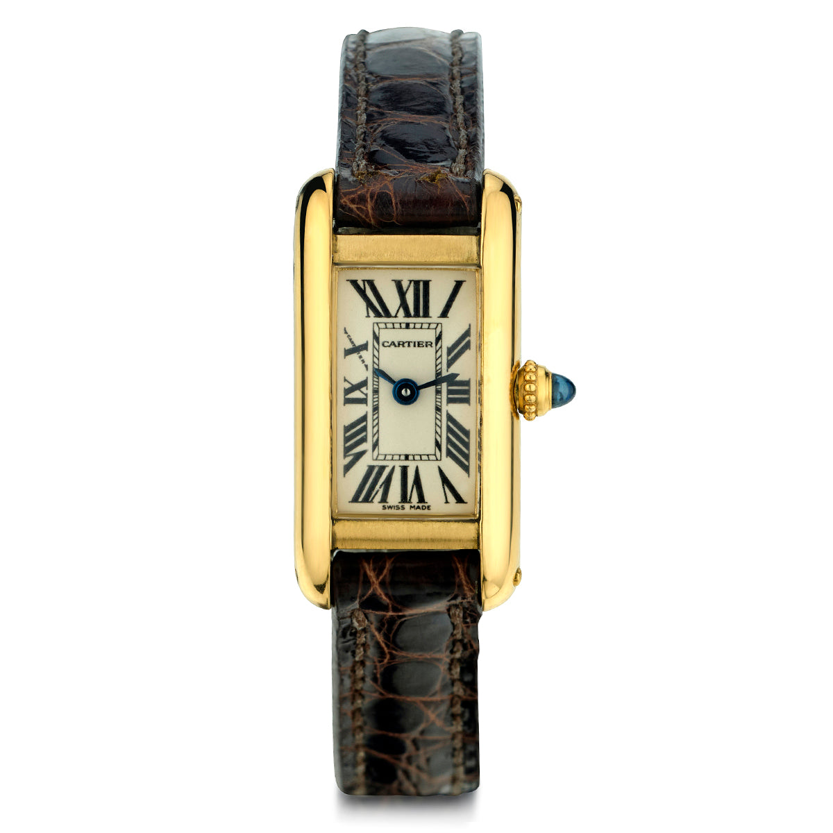 Cartier Tank Mini Allongee in 18kt Yellow Gold. Ref: 2443 – Van Rijk
