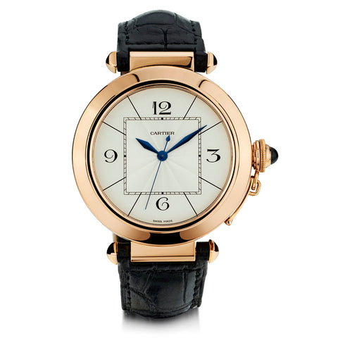 XL Pasha de Cartier in 18kt Pink Gold. 42mm .Ref:2005