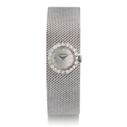 Ladies 18kt White Gold and Diamond  Movado Dress Watch. 48 Grams.