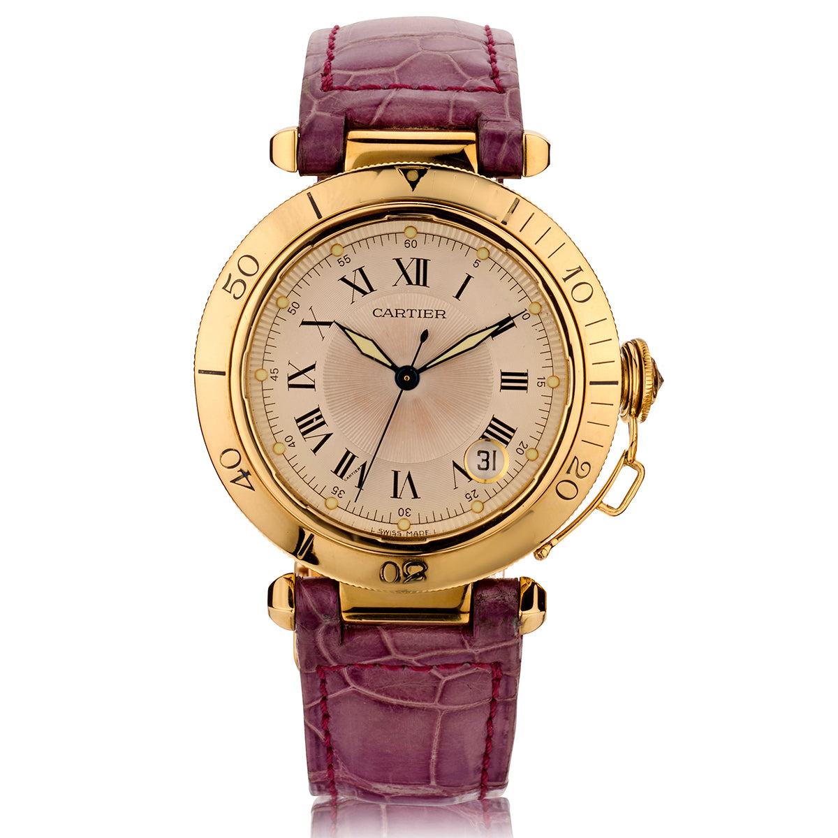 Cartier Pasha Unisex Gold Watch. Ref: 1023
