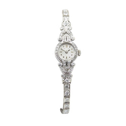Ladies 14kt White Gold Diamond Dress Watch. 2.50ct Tw