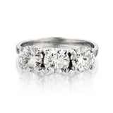 14kt White Gold 3-Stone Diamond Ring. 2.30ct Tw - view 1