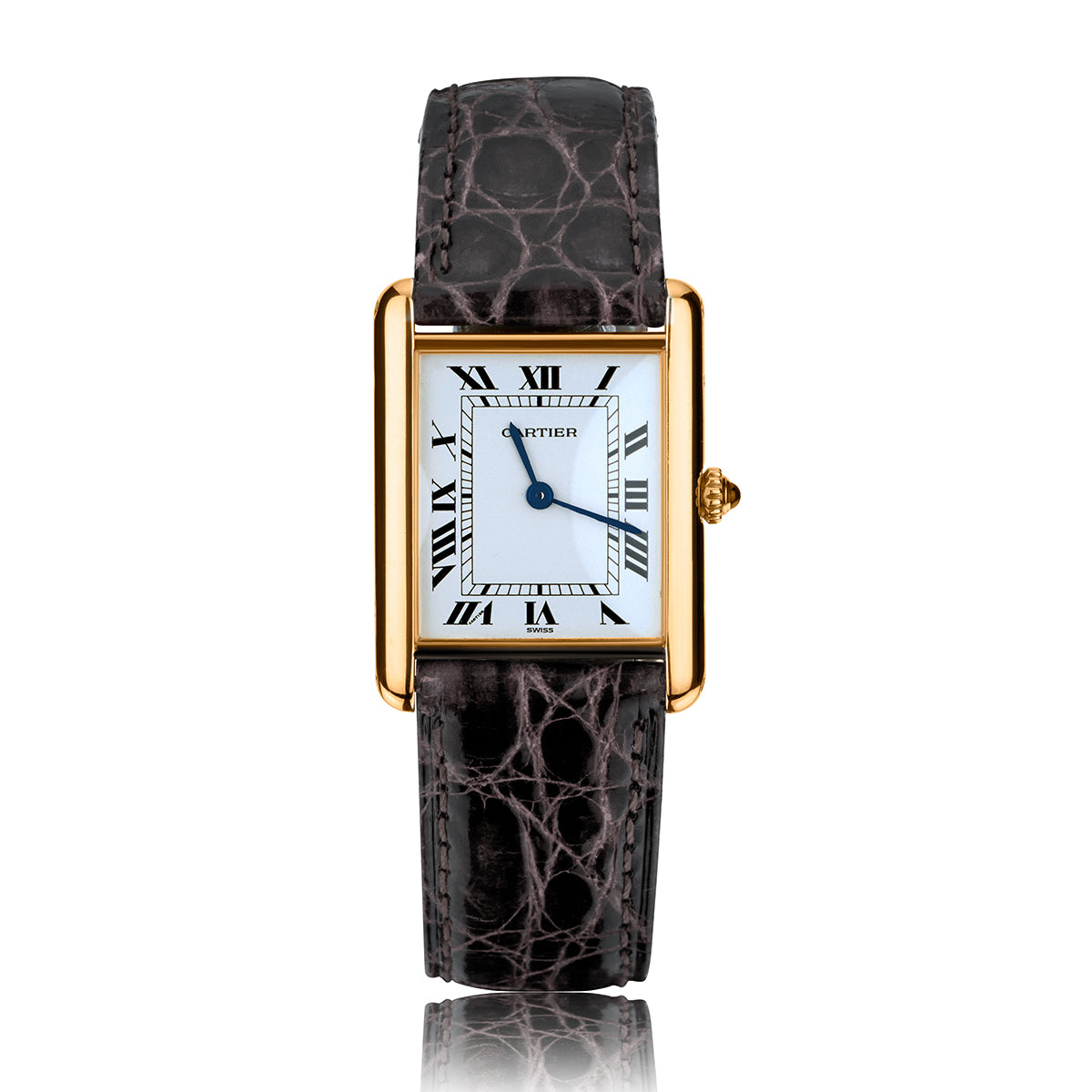 Cartier 18KT Yellow Gold Midsize Tank Louis Quartz Watch