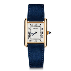 Cartier Vintage Gold Vermeil Plated Tank Louis Manual Watch. Paris Dial.