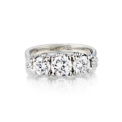 Ladies 14kt White Gold Diamond Ring. 1.56ct Tw