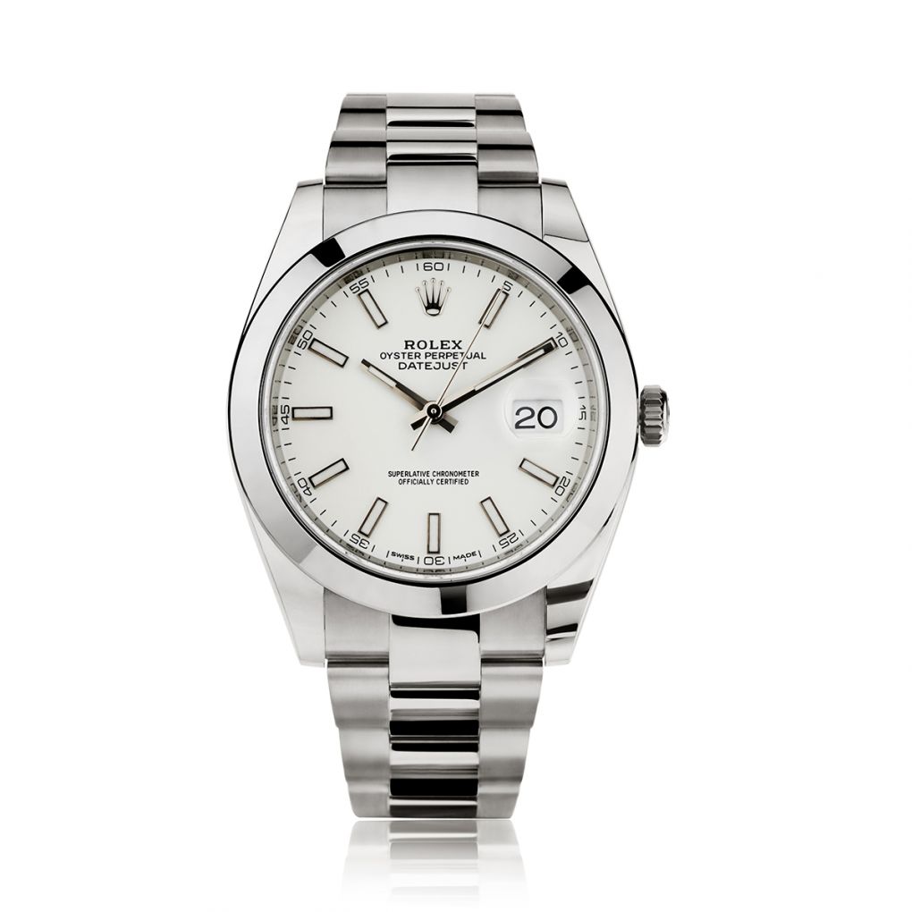 Rolex Oyster Perpetual Datejust II 41MM S/S White Dial Watch. Ref: 126300