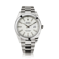 Rolex Oyster Perpetual Datejust II 41MM S/S White Dial Watch. Ref: 126300