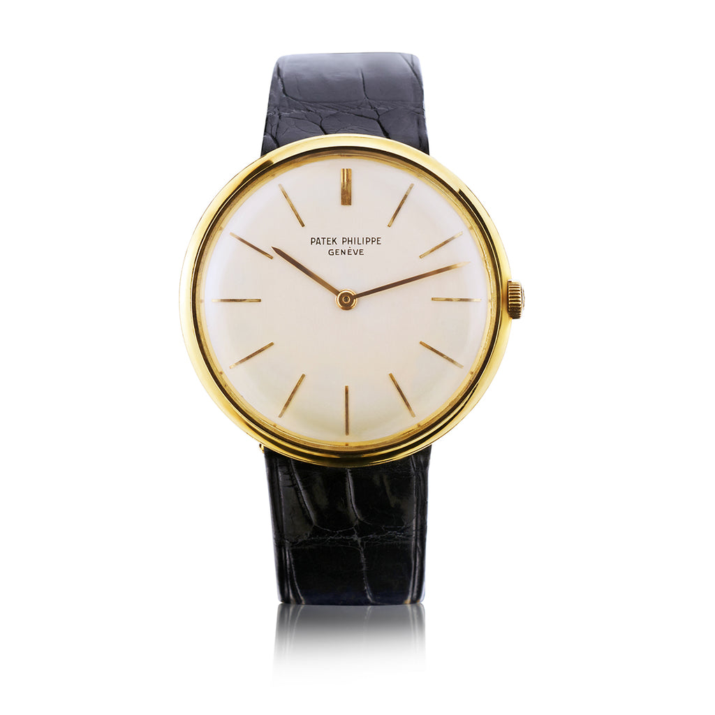 Vintage Patek Philippe Calatrava in 18kt Yellow Gold. Circa 1950. Ref ...