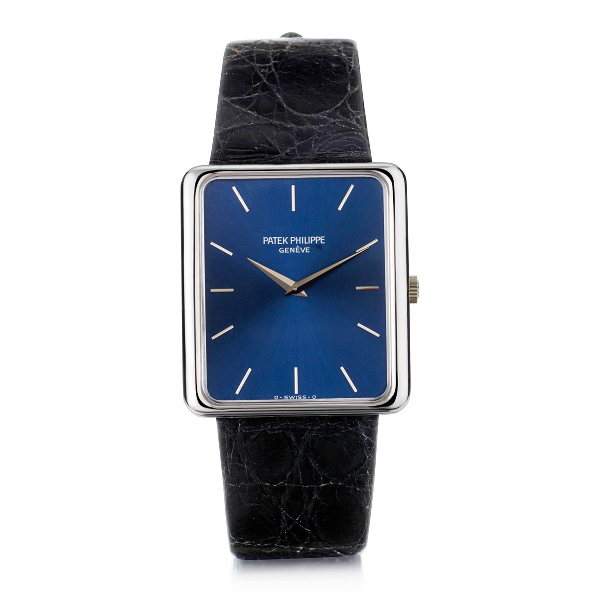 Patek Philippe Ellipse in 18kt White Gold. Blue Dial. Ref: 3599 – Van Rijk