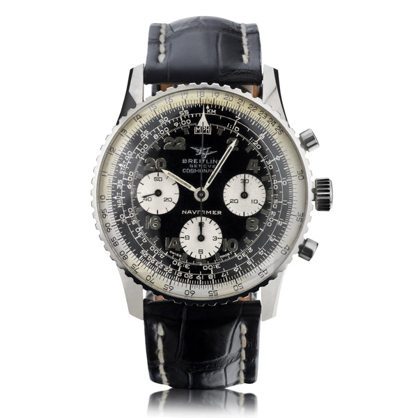 Vintage Breitling Navitimer Cosmonaute in Steel. Circa 1960. Ref