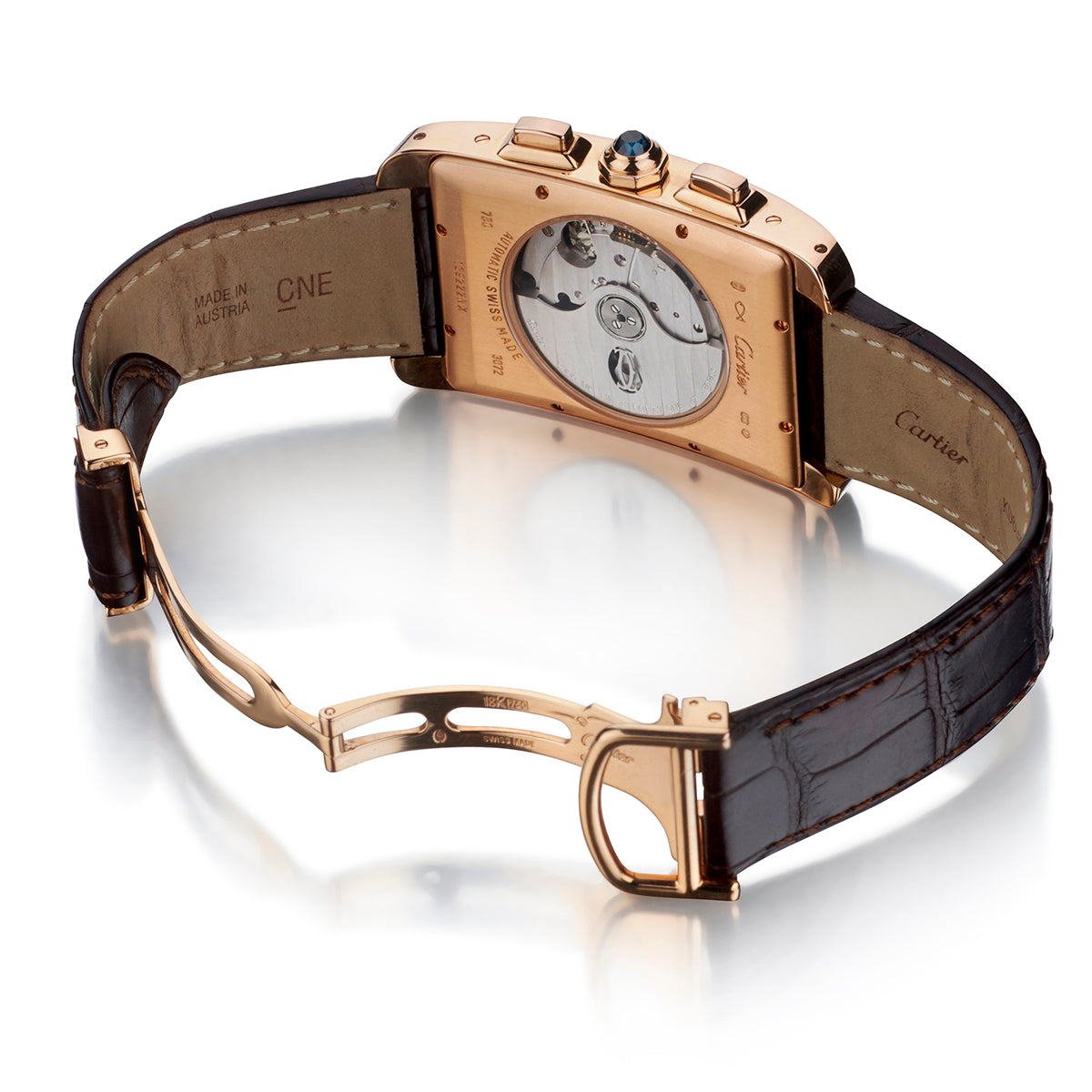 Cartier Tank Americaine XL Chronograph .18kt Rose Gold. Ref:3702 | Van ...