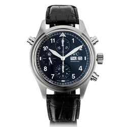 IWC Pilot Doppel Chronograph Watch in Steel. Automatic. Ref: IW 37133