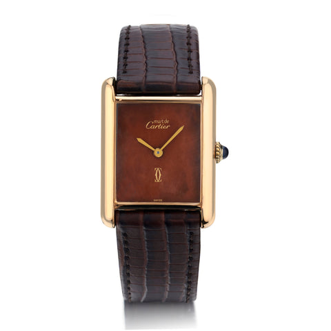 Cartier Tank Must de Cartier Large. Tortoise Brown Dial. Manual