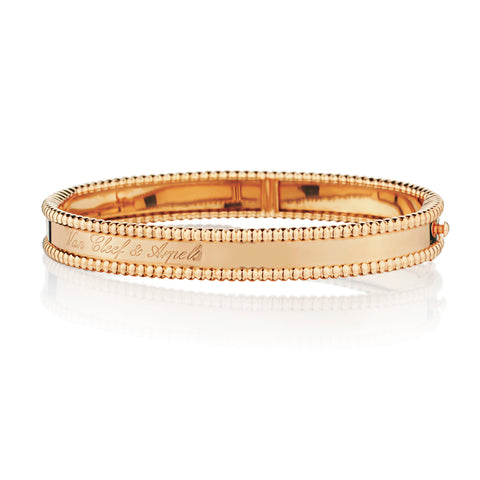 Van Cleef & Arpels "Perlee" Signature Bracelet in 18kt Rose Gold. VCARP 3K700