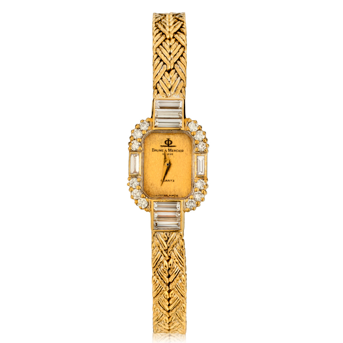Ladies 18kt Yellow Gold and Diamond Baume Mercier Wristwatch | Van