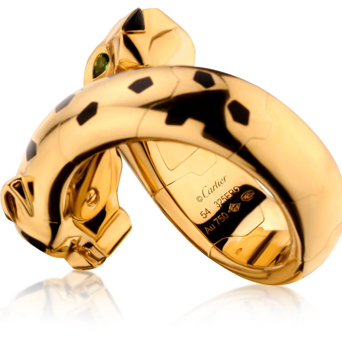 Panthere de Cartier Ring Articulated in 18kt Yellow Gold. Size 54 (7)