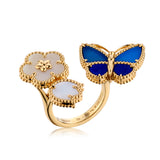 Van Cleef & Arpels Lucky Spring Butterfly Between the Finger Ring. VCARPKGT52 - view 1