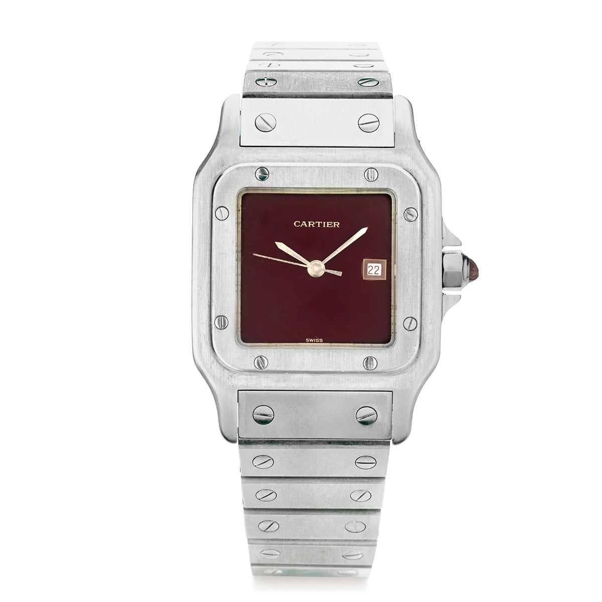 Rare!!! Cartier Santos Carree' in Stainless Steel. Ref: 2960